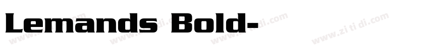 Lemands Bold字体转换
